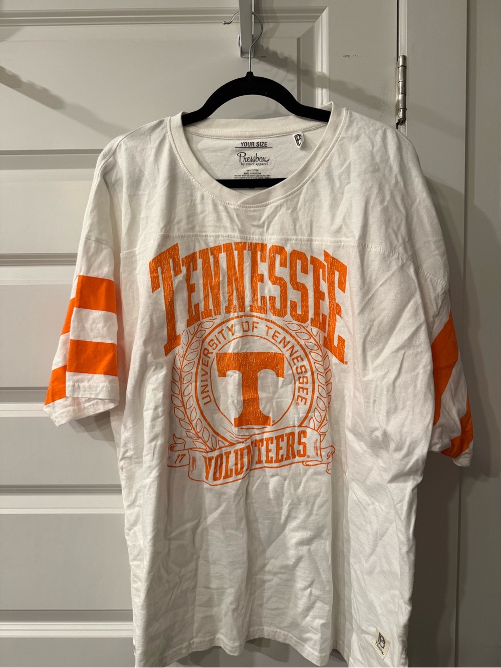 Tennessee Volunteers White & Orange Short Sleeve Tee